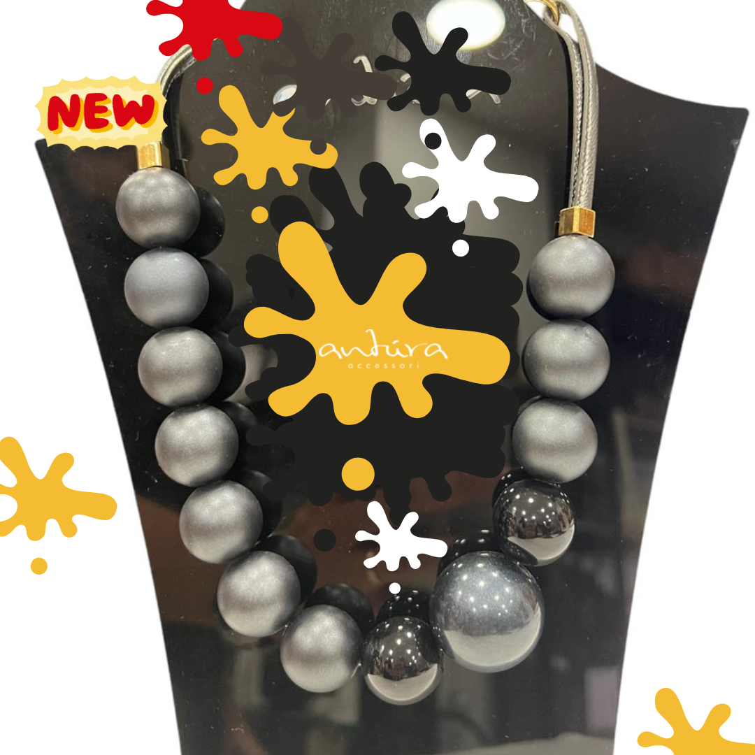 Collana ottone e sfera