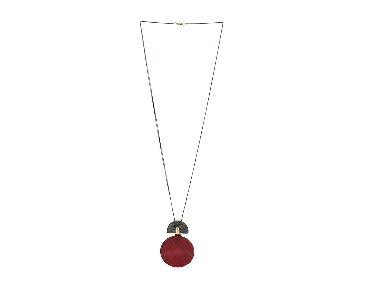 Collana con pendente a disco