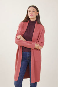 Cardigan con tasche frontali