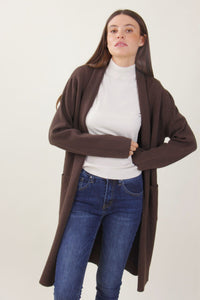 Cardigan con tasche frontali