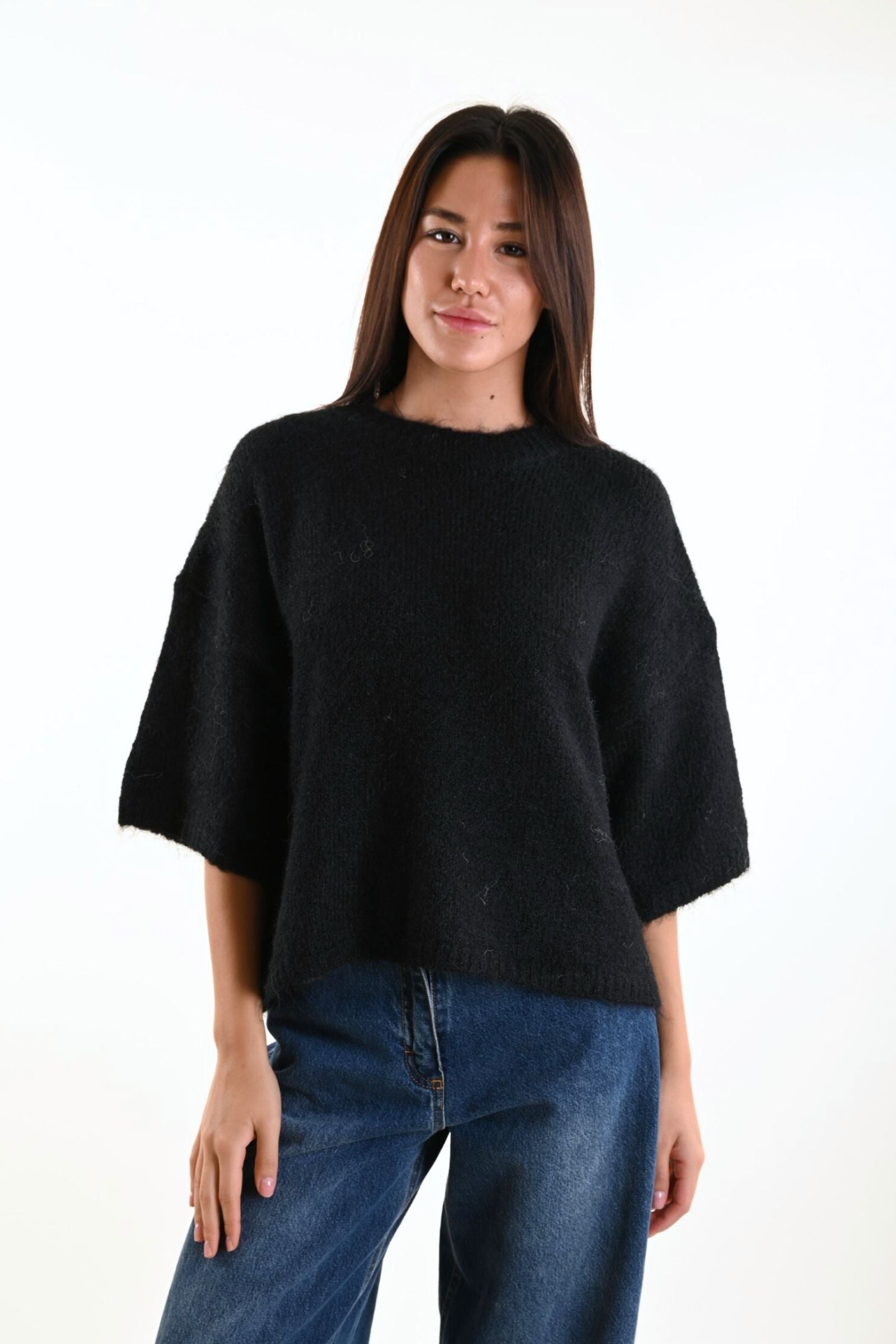 Maglione over maniche a 3/4