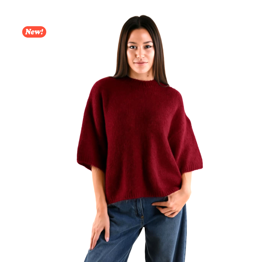 Maglione over maniche a 3/4