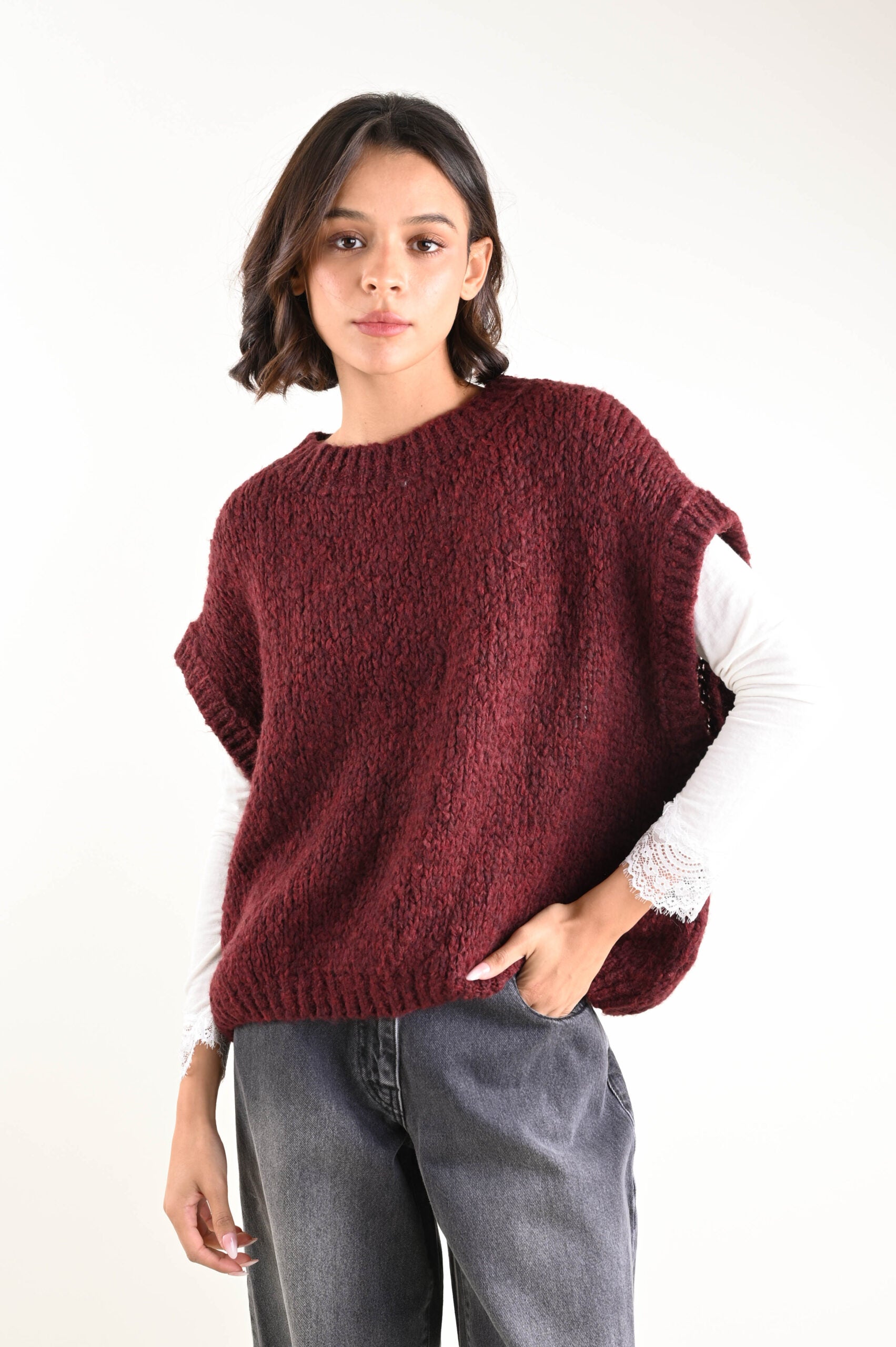 Maglia taglio a gilet