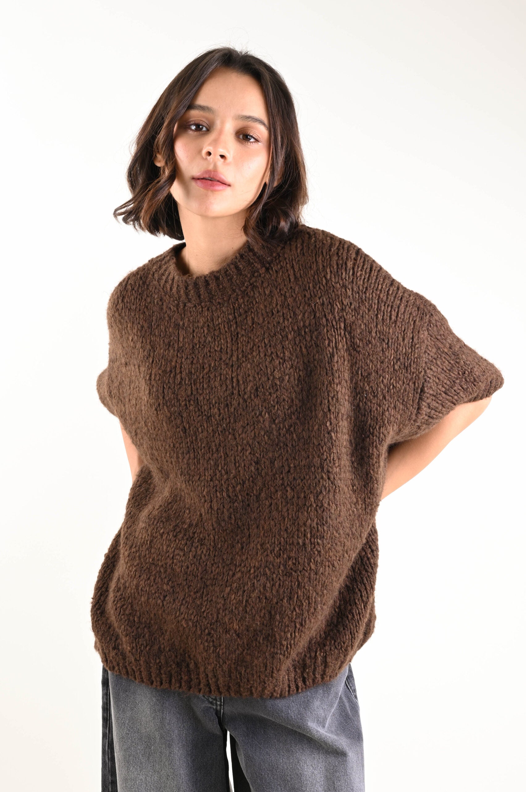 Maglia con maniche a palloncino