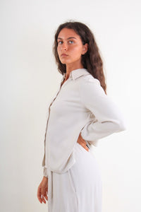 Camicia con maniche arricciate