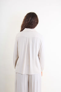 Camicia con maniche arricciate