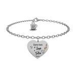 Load image into Gallery viewer, Bracciale cuore “Siamo fatti di sogni e Follia”
