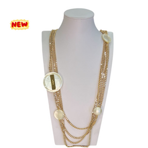 Collana lunga multi catene