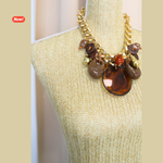 Carica l&#39;immagine nel visualizzatore di Gallery, Collana maxi con ciondoli in resina
