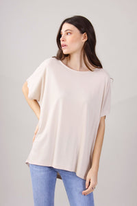 T-shirt oversize in viscosa