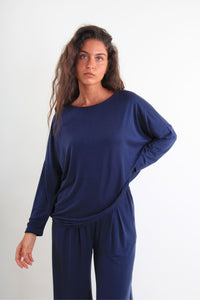 Maglia in viscosa a maniche lunghe