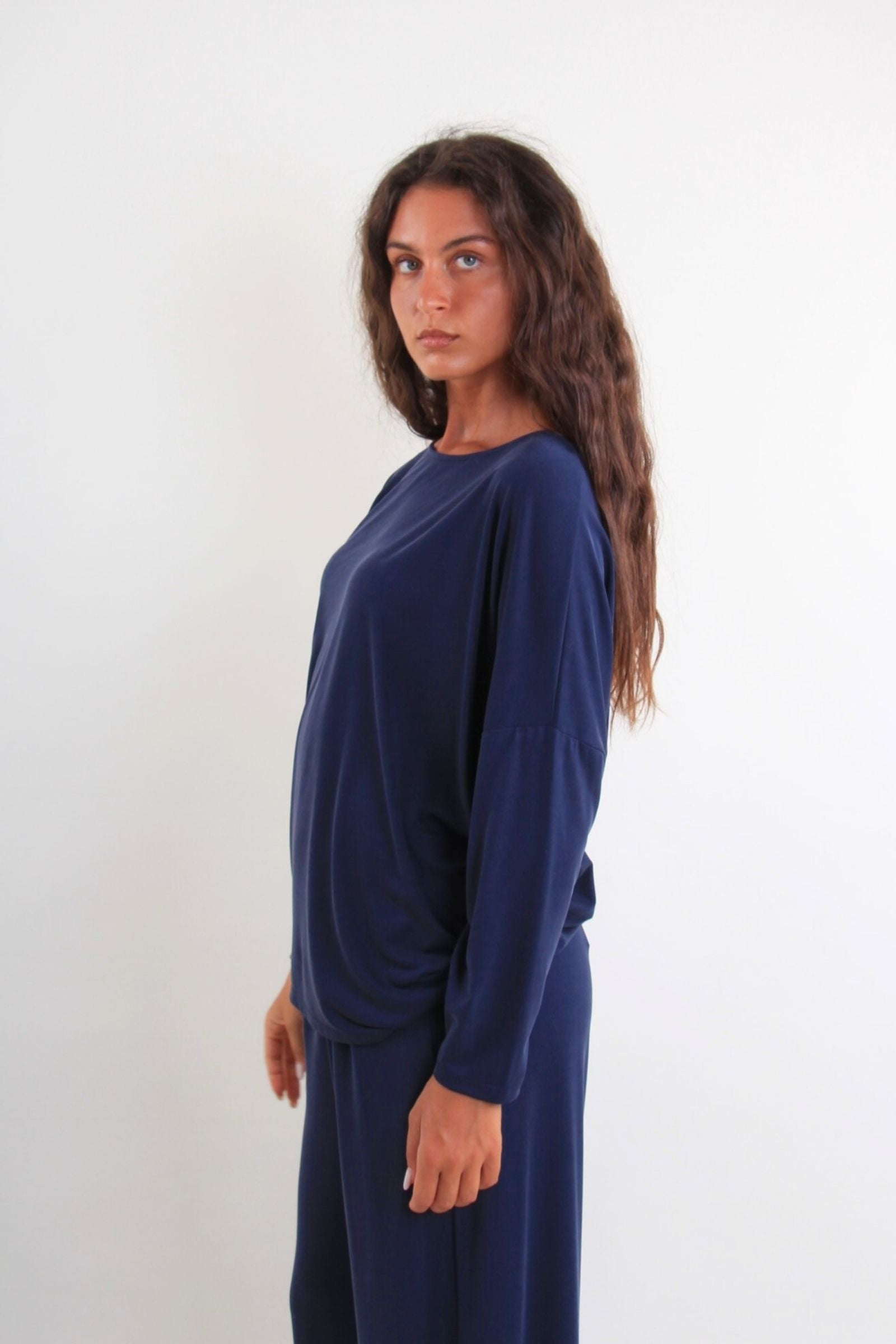 Maglia in viscosa a maniche lunghe