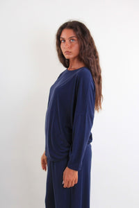 Maglia in viscosa a maniche lunghe