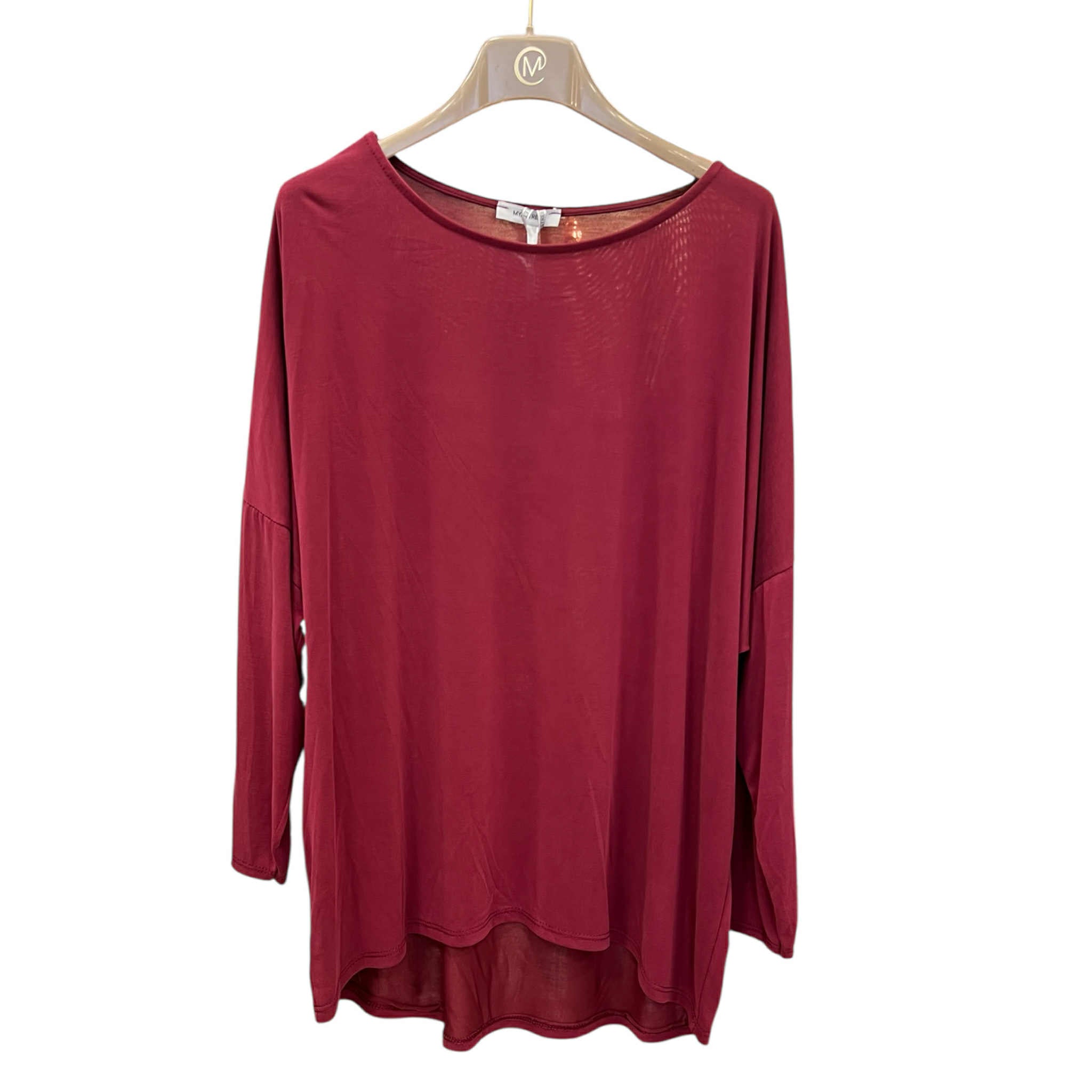 Maglia in viscosa a maniche lunghe