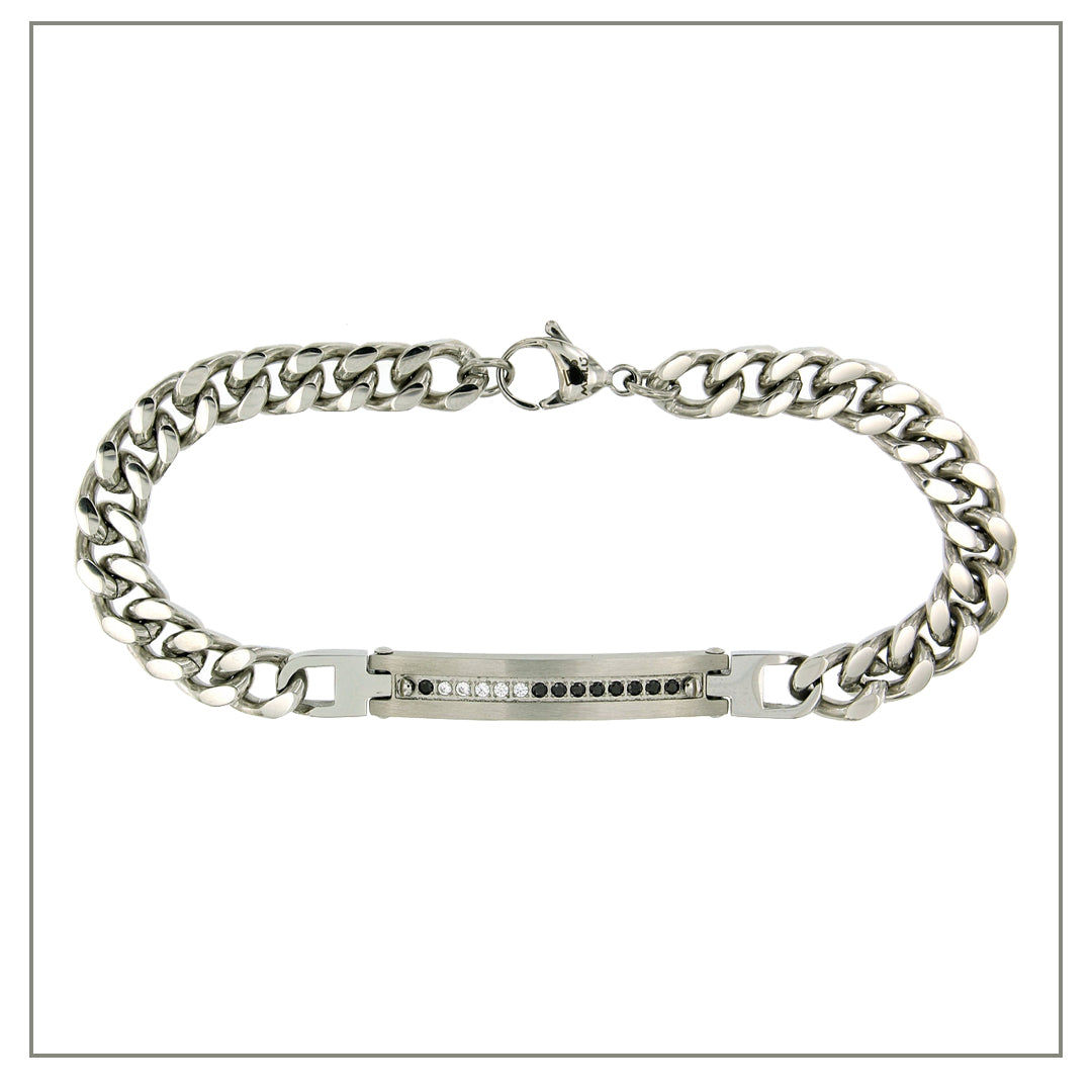 Bracciale anelli smussati