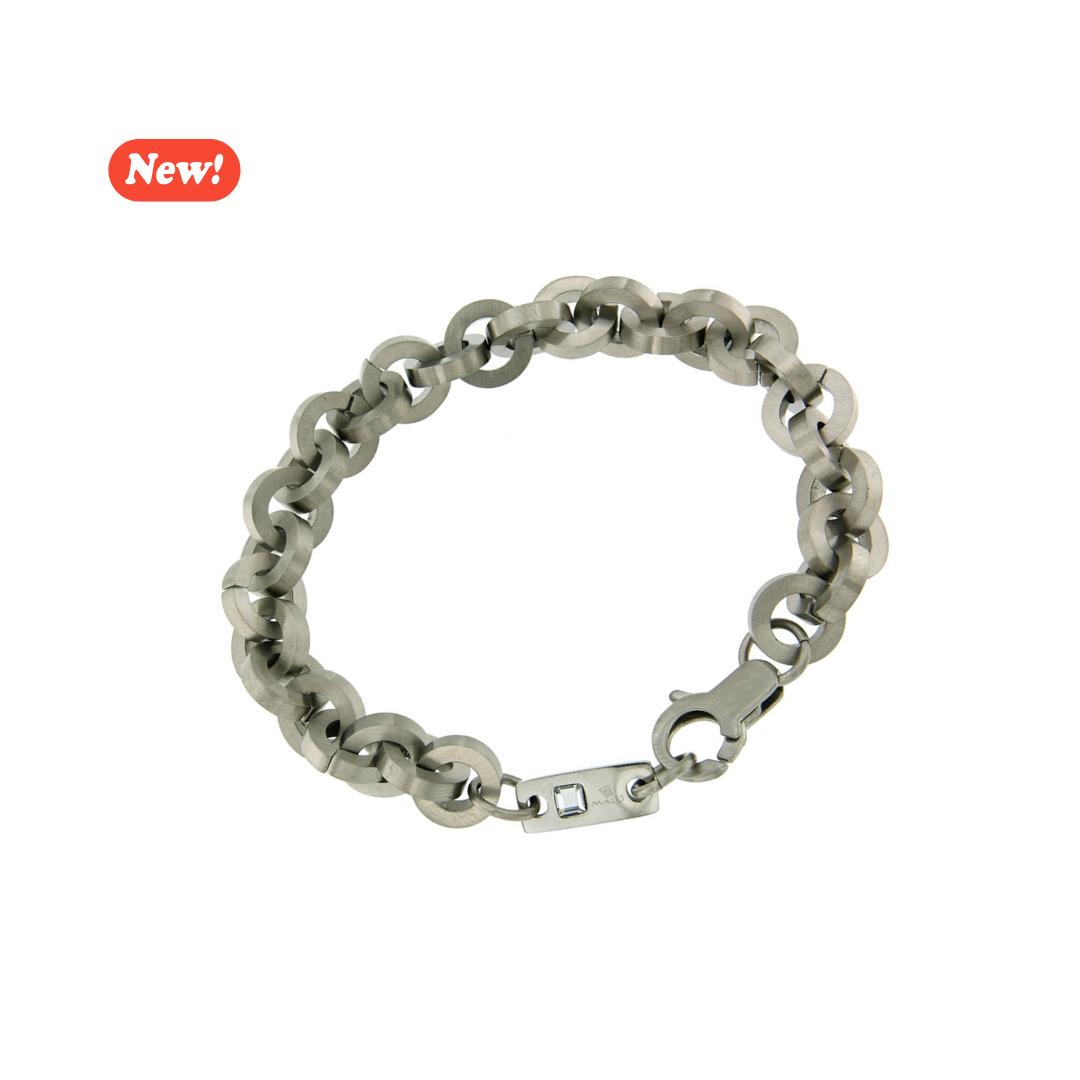 Bracciale maglia ad anelli