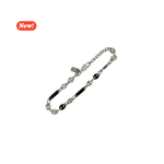 Carica l&#39;immagine nel visualizzatore di Gallery, Bracciale acciaio e finiture in ceramica
