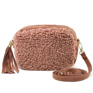 Borsa Teddy Gold suede