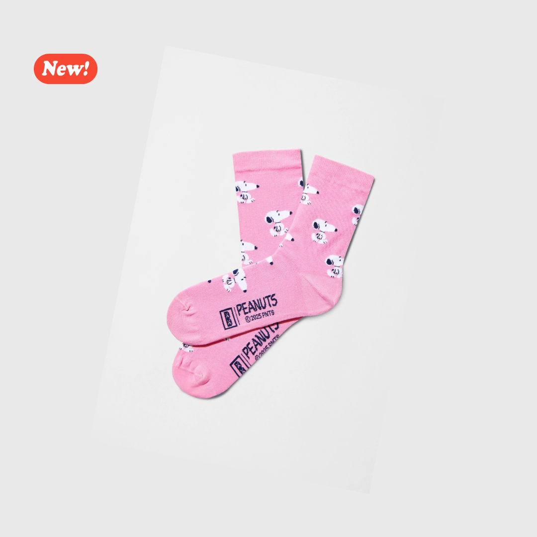 BeSnoopy Pink - Calzini in Cotone 100% Organico