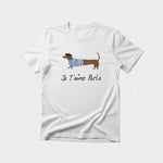 Carica l'immagine nel visualizzatore di Gallery, T-shirt donna bassotto "Je t'aime Paris"
