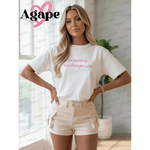 Load image into Gallery viewer, T-shirt donna "Le cose belle succedono per caso"
