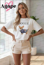 Carica l'immagine nel visualizzatore di Gallery, T-shirt donna chiwawa jeans biondo
