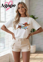 Load image into Gallery viewer, T-shirt donna bassotto baguette
