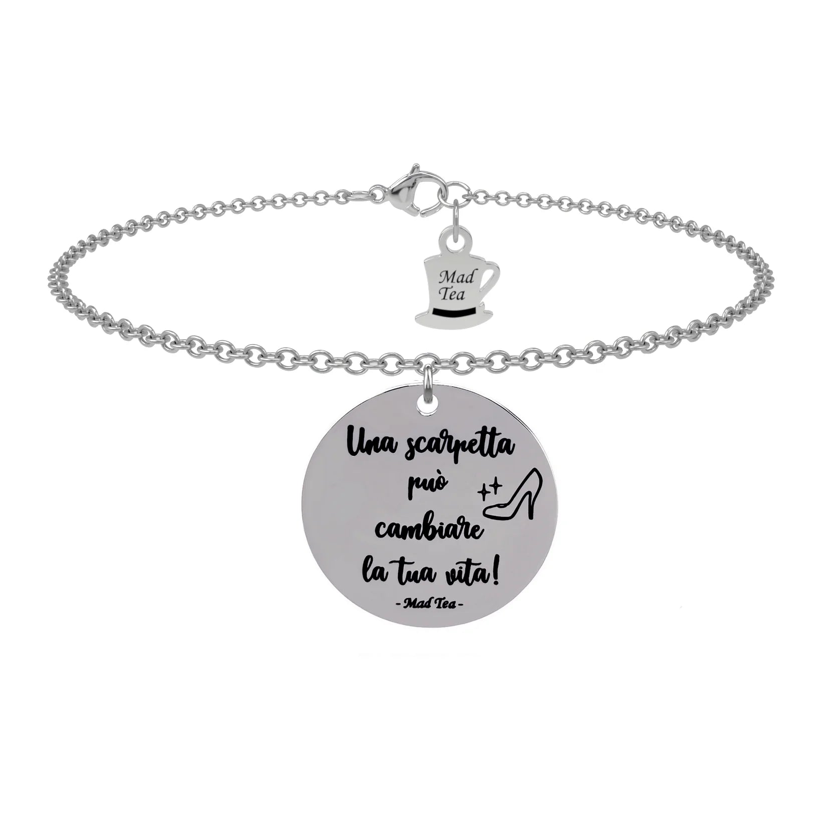 Bracciale Cenerentola “Una scarpetta può cambiare la tua vita”
