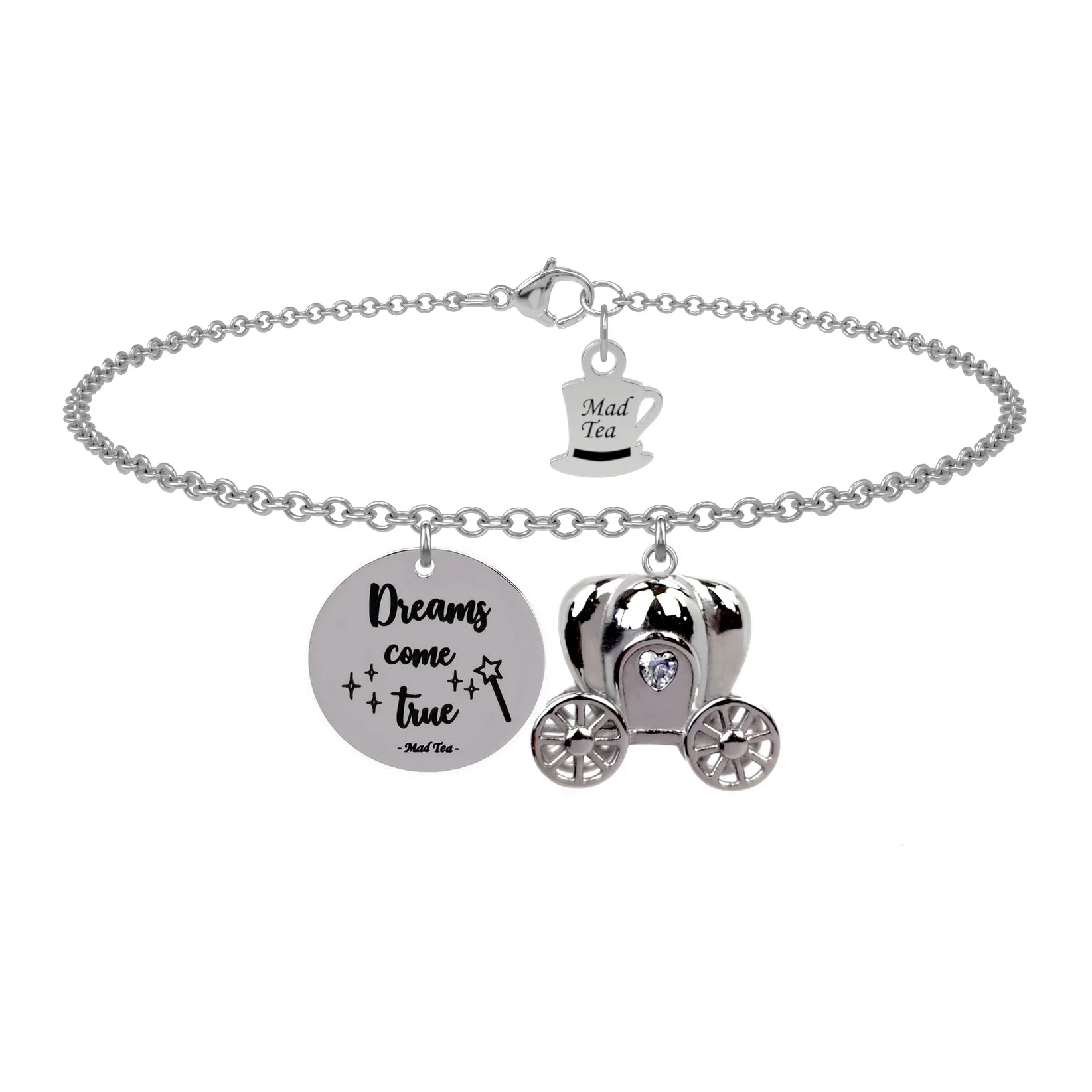Bracciale carrozza di Cenerentola “Dreams come true”