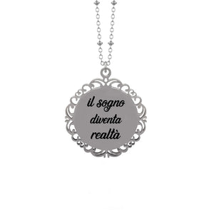 Collana orologio di Cenerentola “Allo scoccare della mezzanotte”