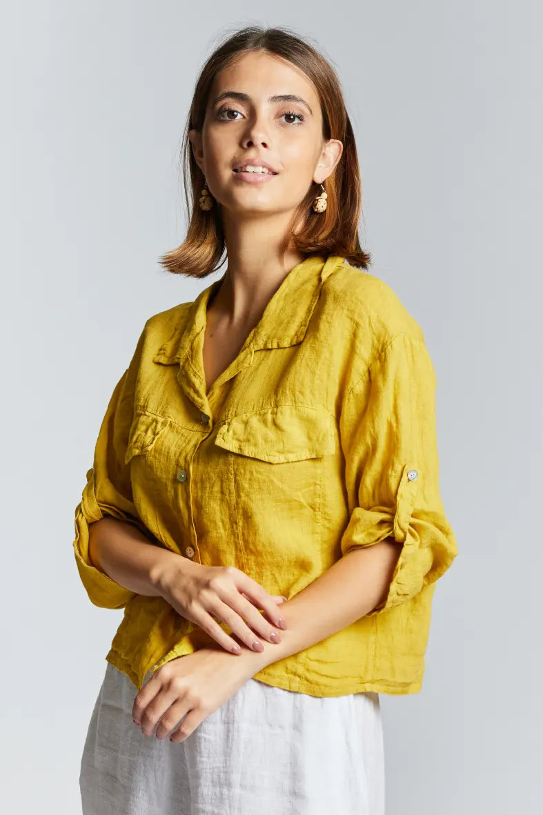 Camicia con maniche a 3/4