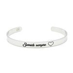 Load image into Gallery viewer, Bracciale rigido “Sorridi sempre”

