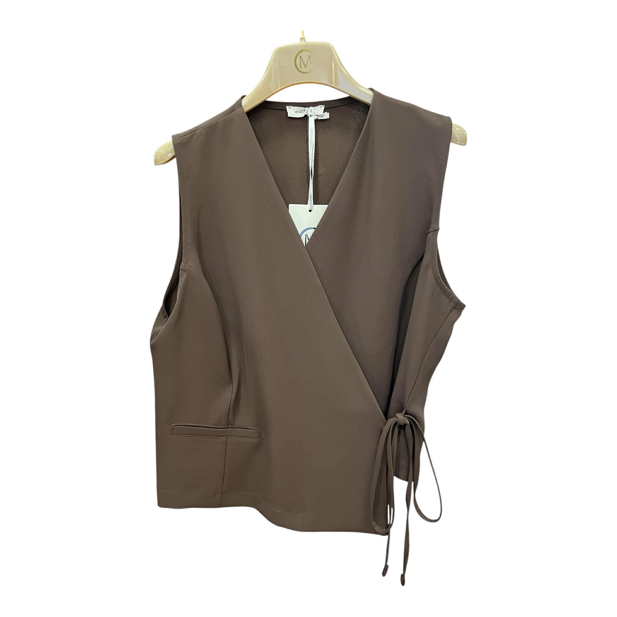 Gilet con chiusura a laccio