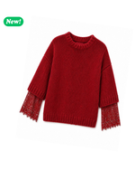 Load image into Gallery viewer, Maglione con dettagli in pizzo
