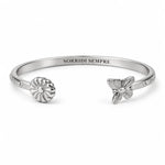 Carica l'immagine nel visualizzatore di Gallery, Bracciale margherita e farfalla “Sorridi sempre”
