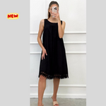 Load image into Gallery viewer, Abito smanicato con pizzo

