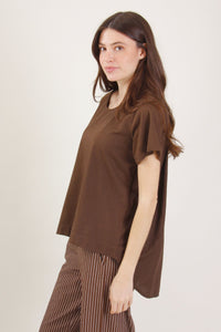T-Shirt in  cotone asimmetrica