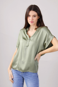 Blusa con scollo a V