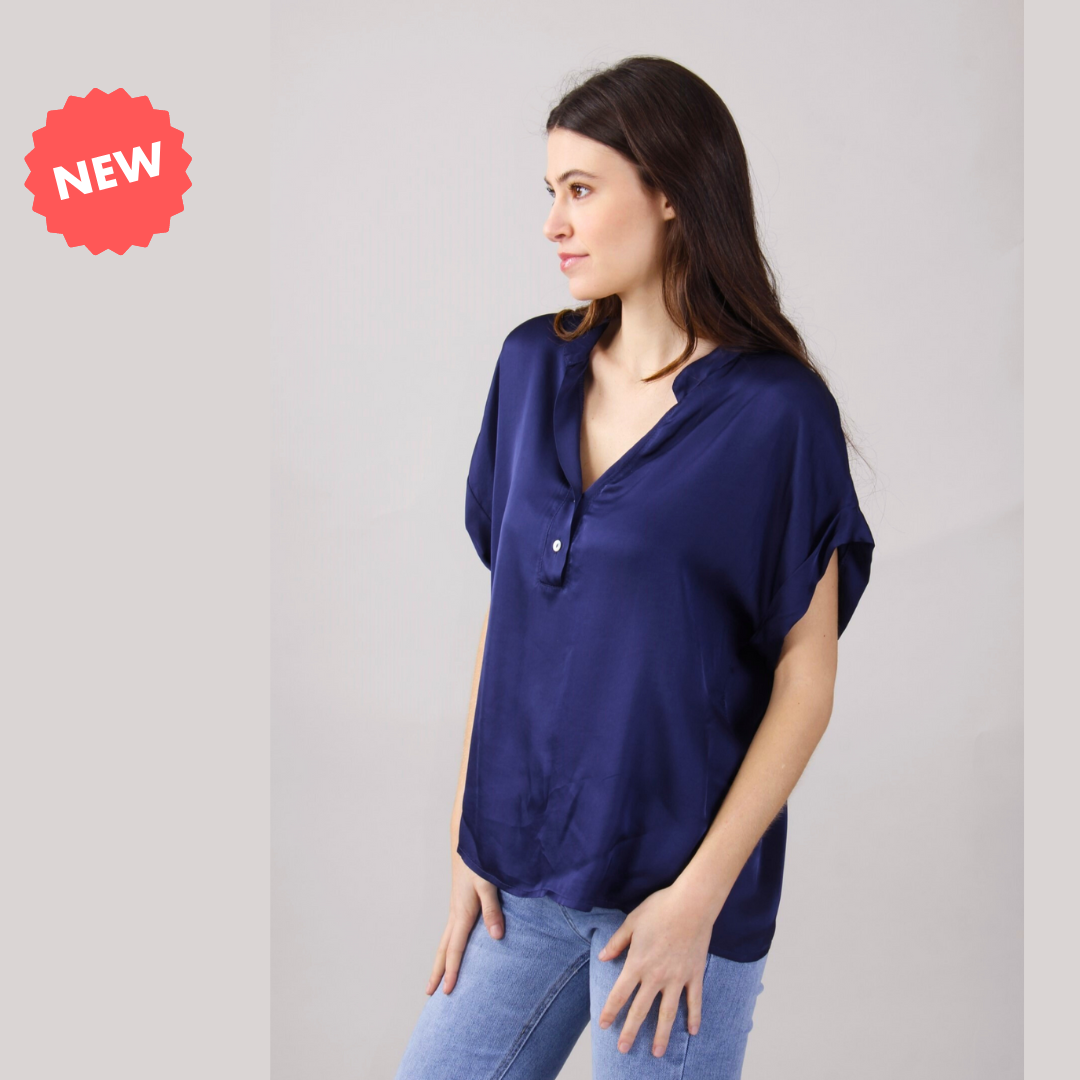 Blusa con scollo a V