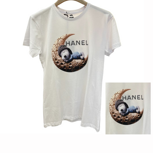 T-Shirt con stampe e strass