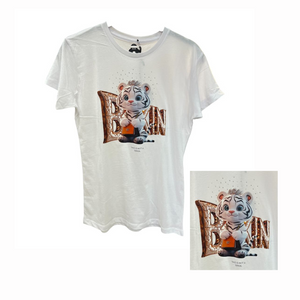T-Shirt con stampe e strass