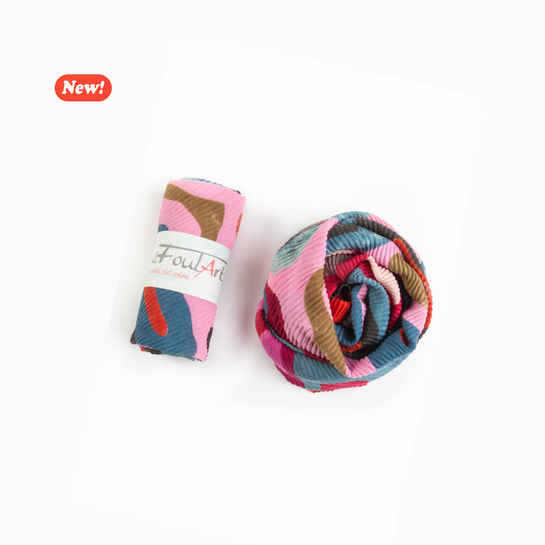 Scialle/ Foulard mimetico Plissè