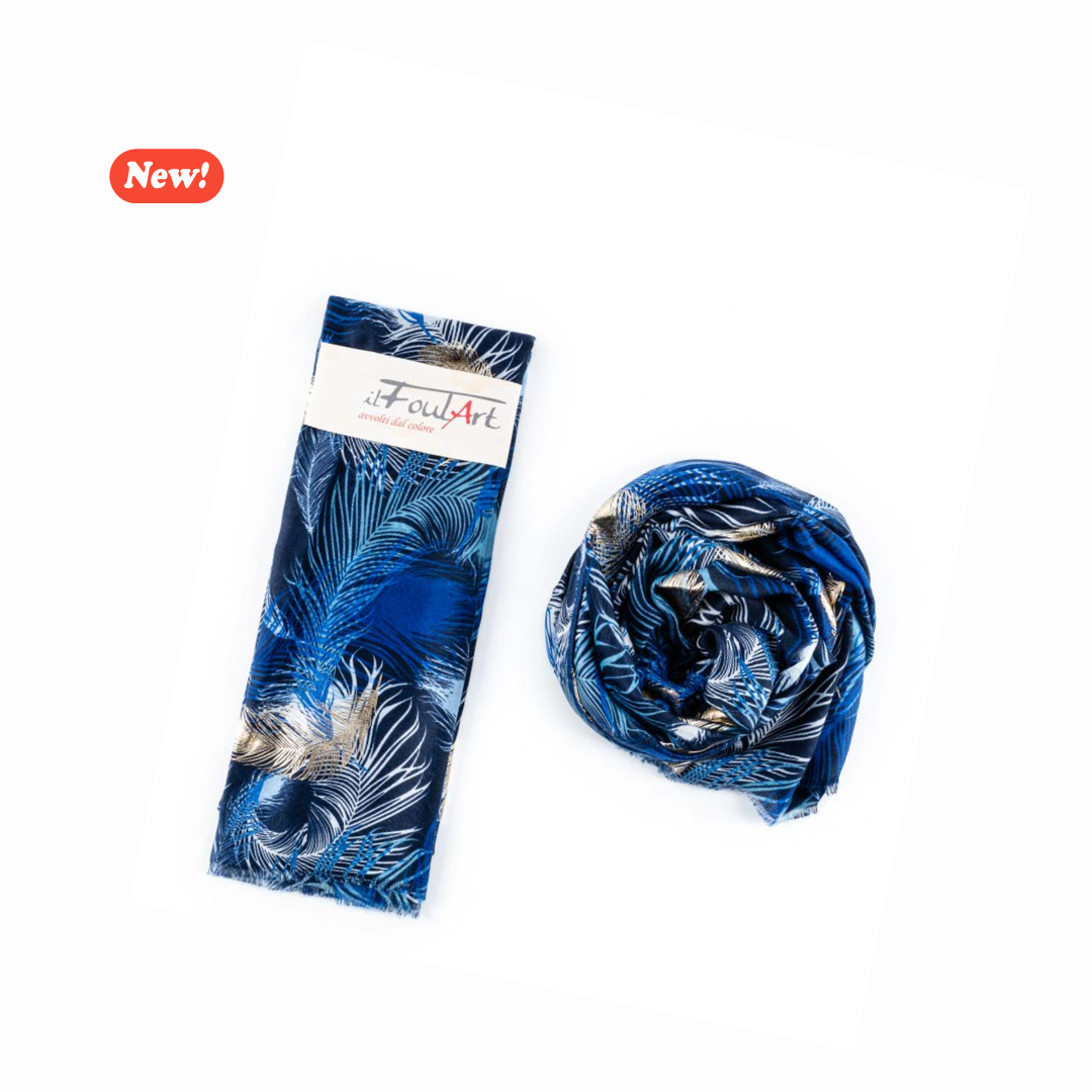 Scialle Foulard piume