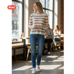Carica l'immagine nel visualizzatore di Gallery, Maglia a righe orizzontali
