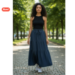 Carica l'immagine nel visualizzatore di Gallery, Gonna lunga denim
