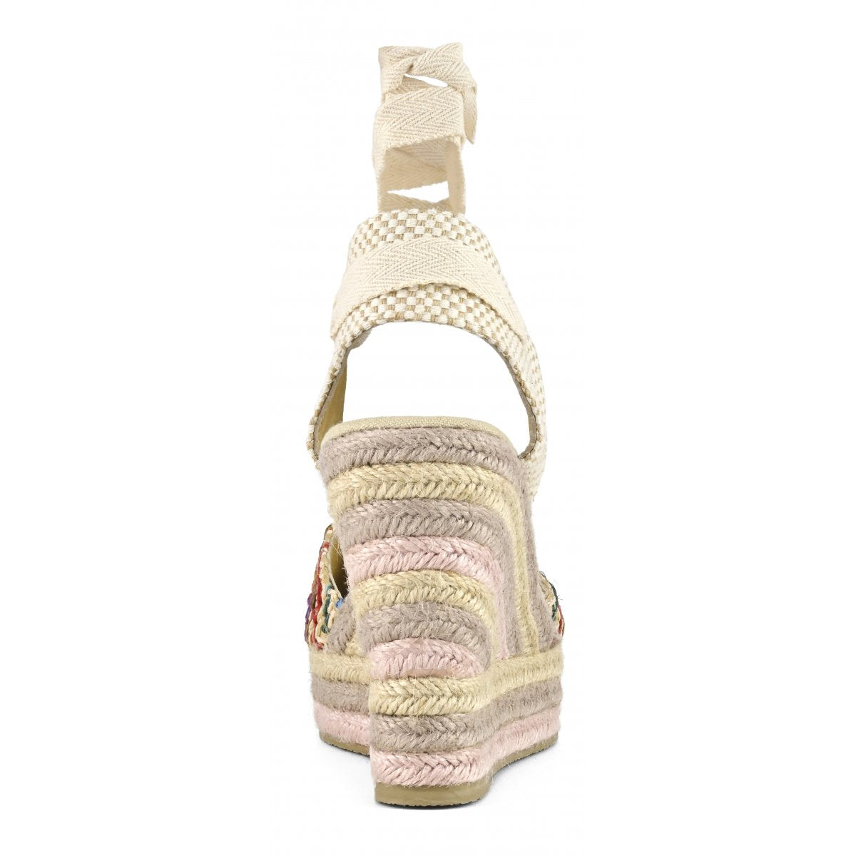 Espadrillas in raffia con plateau