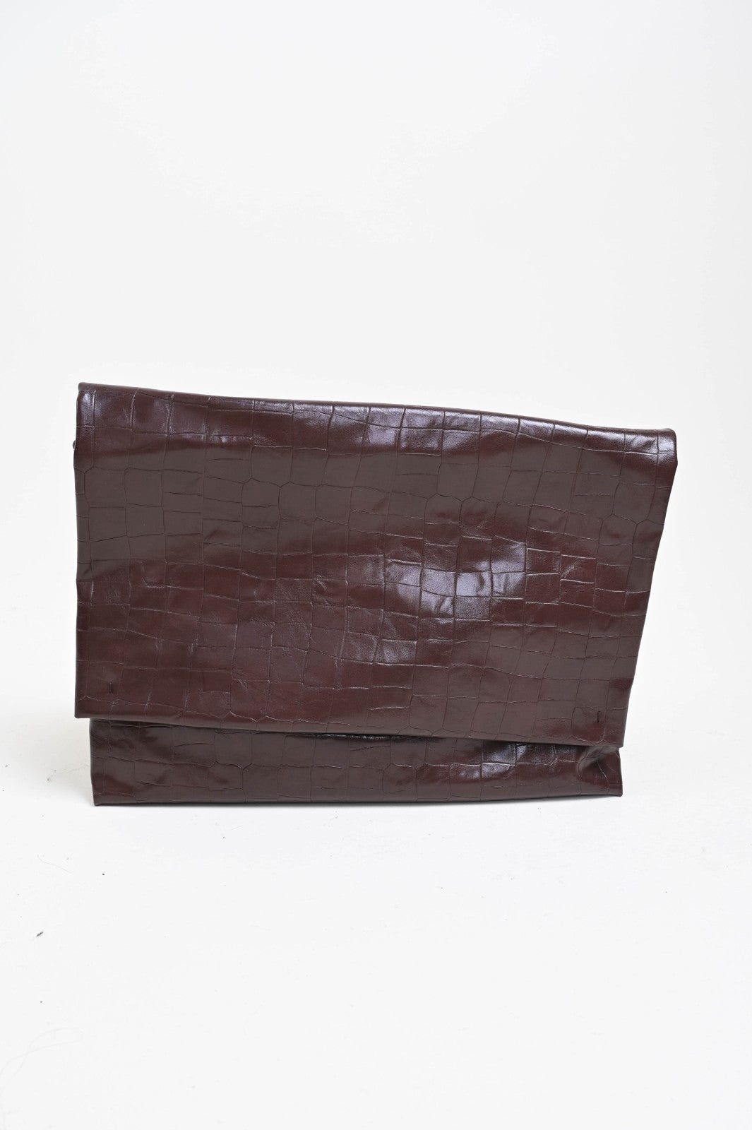 Borsa envelope stampa coccodrillo