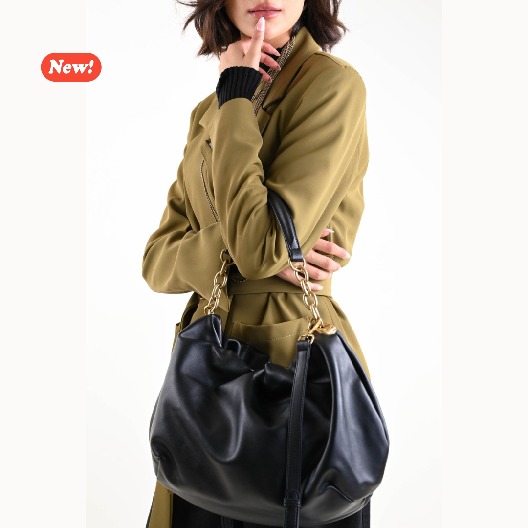 Borsa con manico a catena