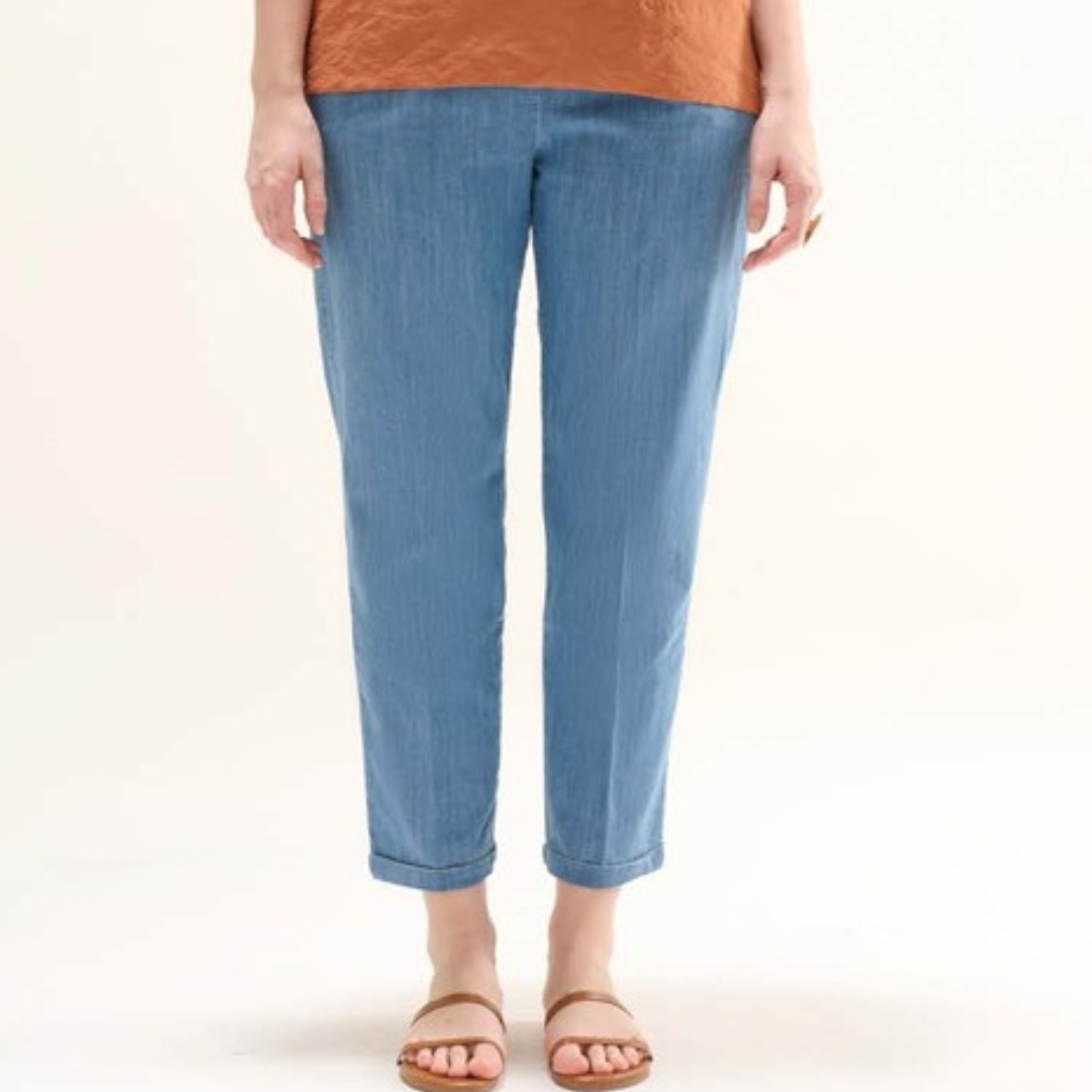 Jeans a caviglia scoperta