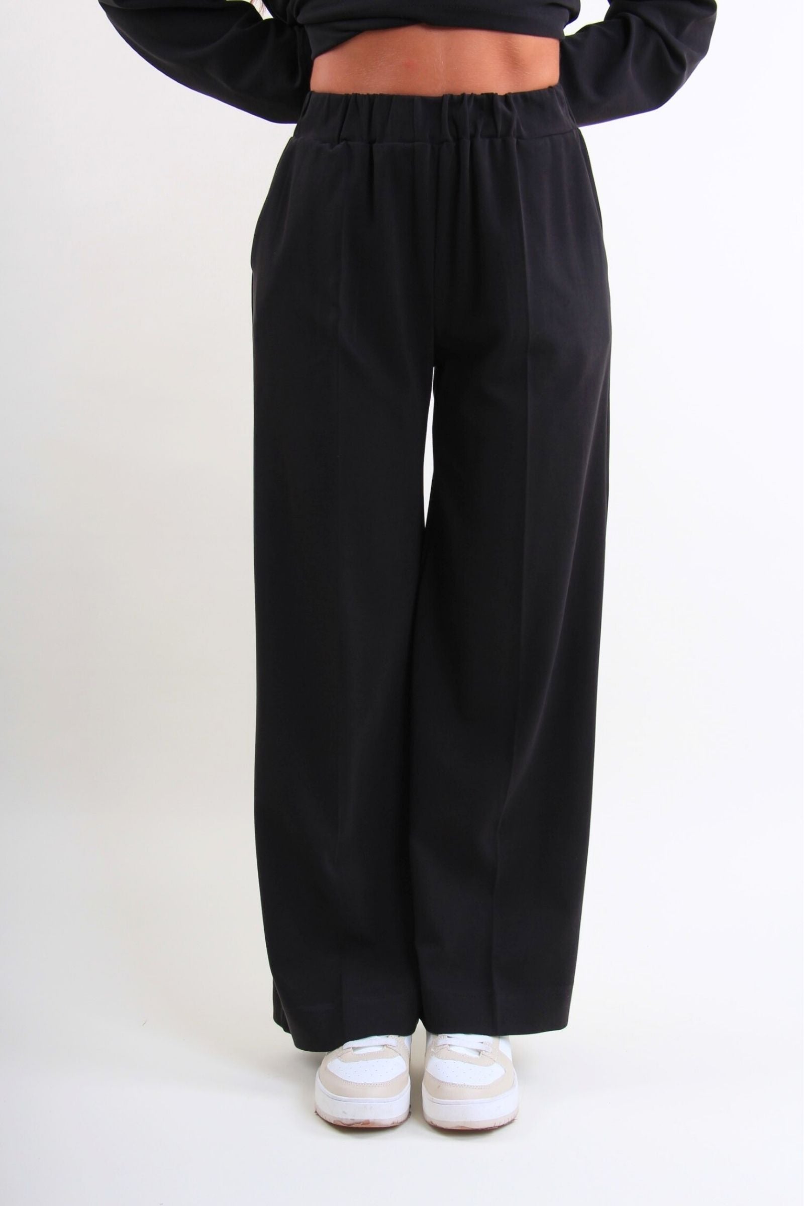 Pantaloni felpati a gamba larga